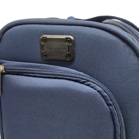Samsonite Underseat Carry-On Spinner Luggage USB Port Blue One Size Travel